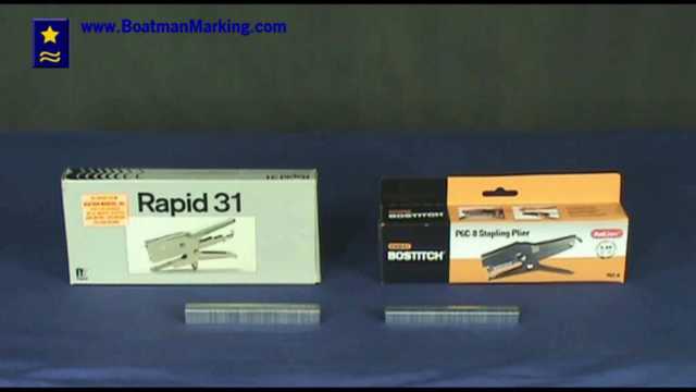 Plier Staplers: Rapid 31 and Bostitch P6C-8 Stapler Video Demonstration